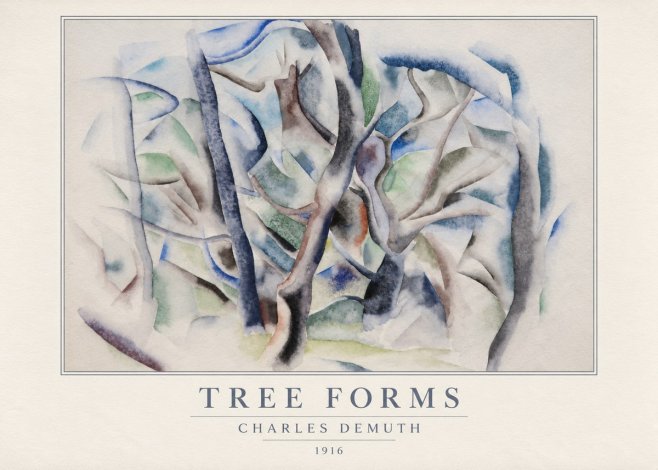 Charles Demuth Tree Forms No5 - Poszter