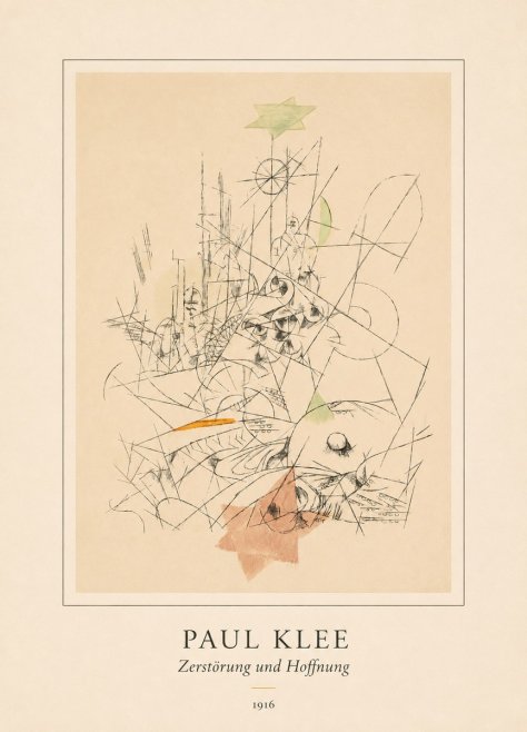 Paul Klee Zerstörung Und Hoffnung II No4 - Poszter