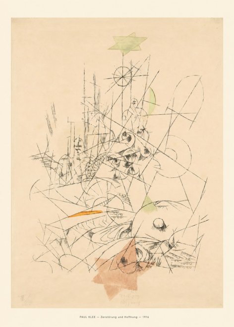 Paul Klee Zerstörung Und Hoffnung II No6 - Poszter