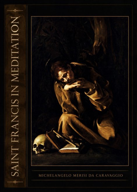 Michelangelo Merisi da Caravaggio Saint Francis in Meditation II No2 - Poszter