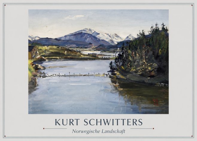 Kurt Schwitters Norwegische Landschaft No1 - Poszter