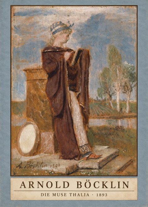 Arnold Böcklin Die Muse Thalia I No3 - Poszter