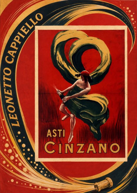 Leonetto Cappiello Asti Cinzano II No2 - Poszter