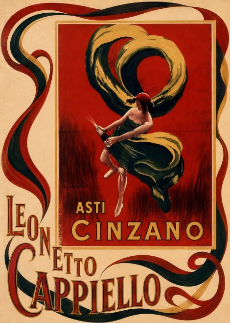 Leonetto Cappiello Asti Cinzano II No4 - Poszter