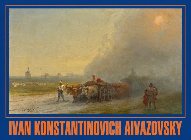 Ivan Konstantinovich Aivazovsky Landscape with Oxen No2 - Poszter