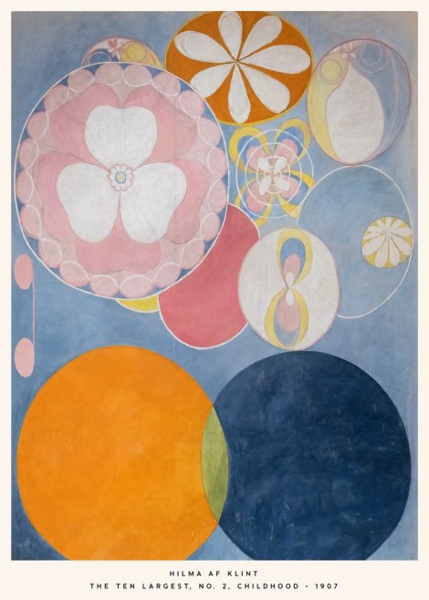 Hilma af Klint The Ten Largest, No. 2, Childhood No5 - Poszter