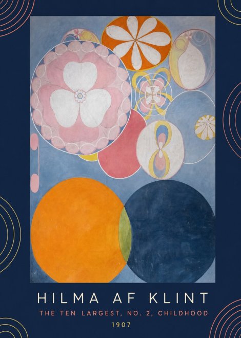 Hilma af Klint The Ten Largest, No. 2, Childhood No6 - Poszter