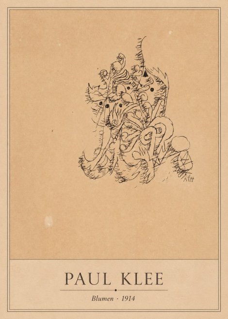 Paul Klee Blumen II No1 - Poszter