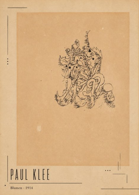 Paul Klee Blumen II No2 - Poszter
