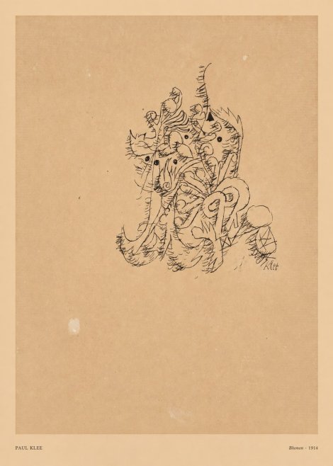Paul Klee Blumen II No5 - Poszter