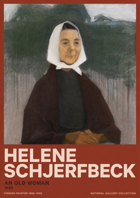 Helene Schjerfbeck An Old Woman No2 - Poszter