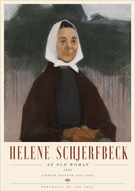Helene Schjerfbeck An Old Woman No6 - Poszter