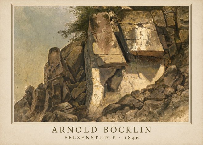 Arnold Böcklin Felsenstudie No1 - Poszter