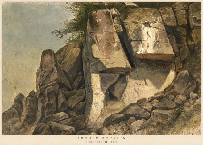 Arnold Böcklin Felsenstudie No5 - Poszter