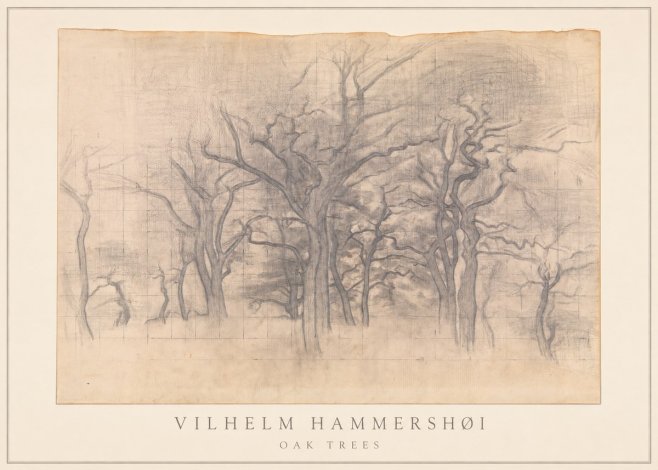Vilhelm Hammershøi Oak Trees No1 - Poszter