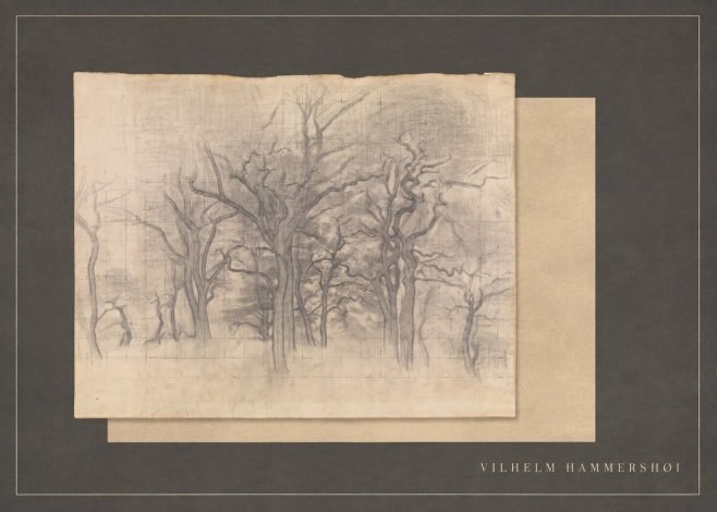 Vilhelm Hammershøi Oak Trees No5 - Poszter