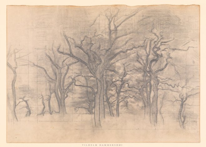 Vilhelm Hammershøi Oak Trees No6 - Poszter