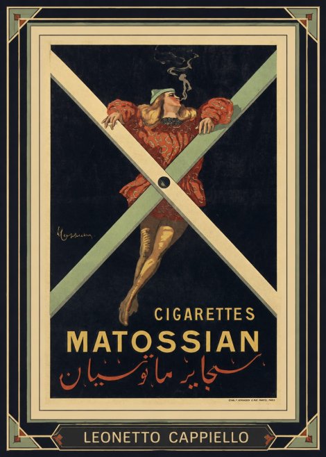 Leonetto Cappiello Cigarettes Matossian No1 - Poszter