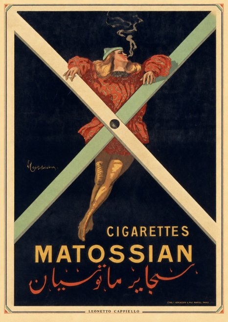 Leonetto Cappiello Cigarettes Matossian No2 - Poszter