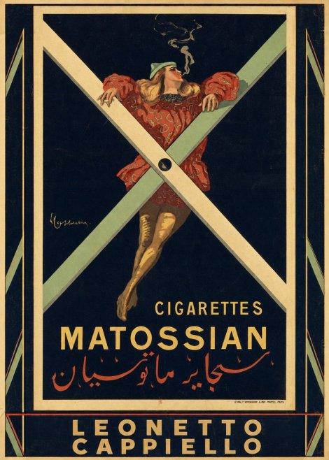Leonetto Cappiello Cigarettes Matossian No5 - Poszter