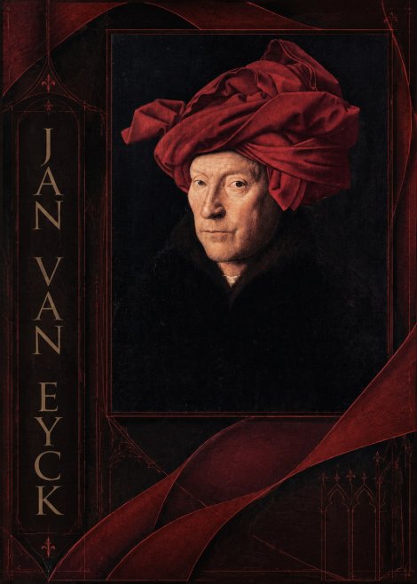 Jan van Eyck Portrait of a Man in a Turban No2 - Poszter