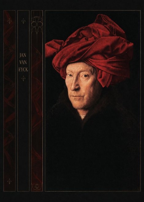 Jan van Eyck Portrait of a Man in a Turban No5 - Poszter