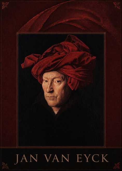 Jan van Eyck Portrait of a Man in a Turban No6 - Poszter