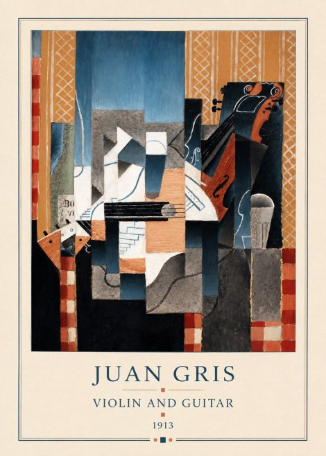 Juan Gris Violin and Guitar I No4 - Poszter