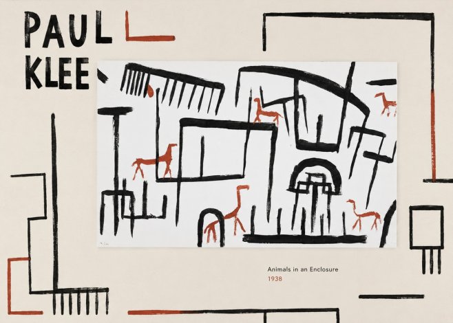 Paul Klee Animals in an Enclosure No2 - Poszter
