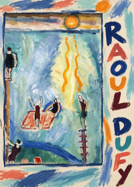 Raoul Dufy The Swimmers No3 - Poszter