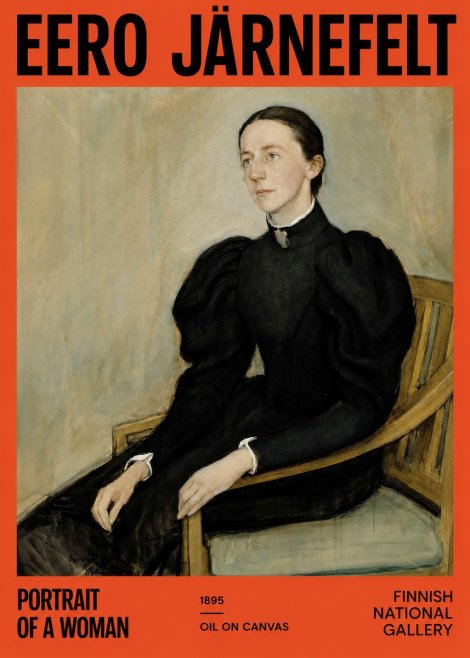 Eero Järnefelt Portrait of a Woman No2 - Poszter