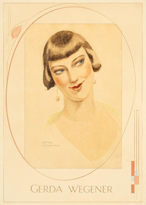 Gerda Wegener Portrait of a Lady No3 - Poszter