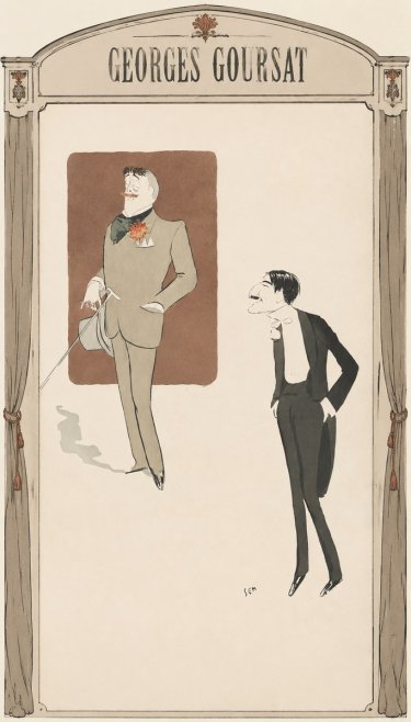 Georges Goursat Two Stylish Gentlemen No6 - Poszter