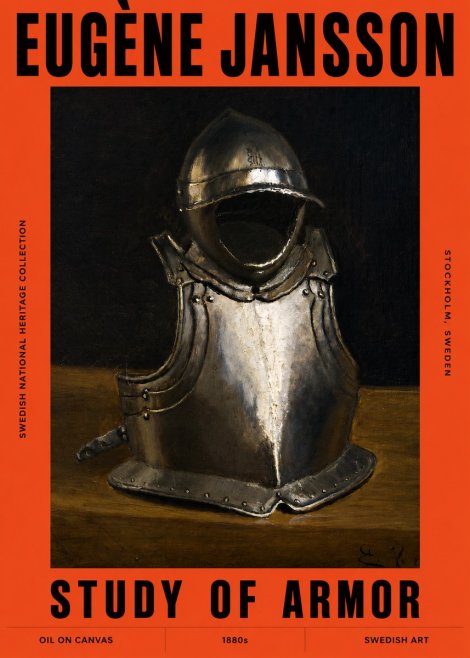 Eugène Jansson Study of Armor No2 - Poszter