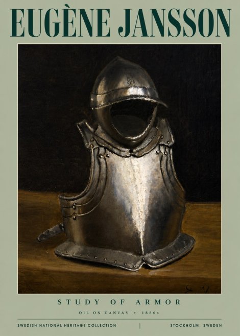 Eugène Jansson Study of Armor No4 - Poszter