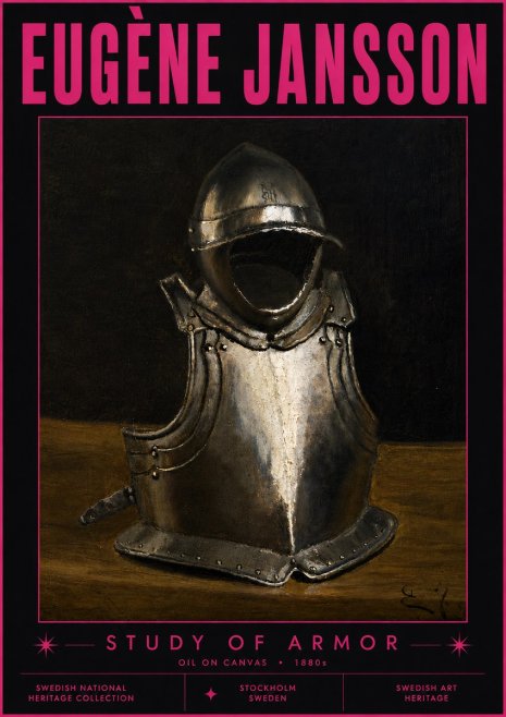 Eugène Jansson Study of Armor No6 - Poszter