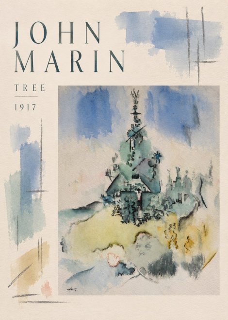 John Marin Tree No5 - Poszter
