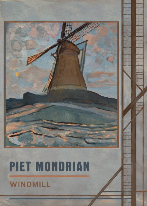 Piet Mondrian Windmill No5 - Poszter