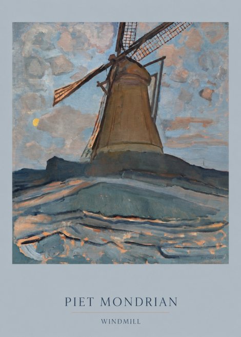 Piet Mondrian Windmill No6 - Poszter