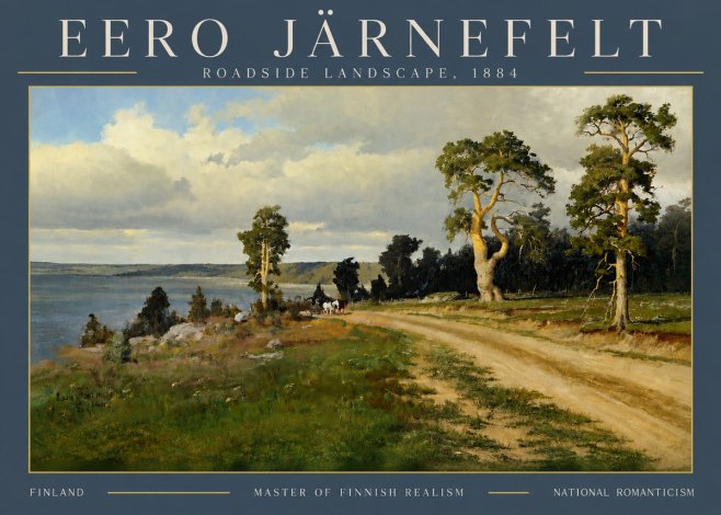 Eero Järnefelt Roadside Landscape, 1884 No4 - Poszter