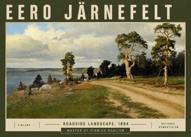 Eero Järnefelt Roadside Landscape, 1884 No5 - Poszter