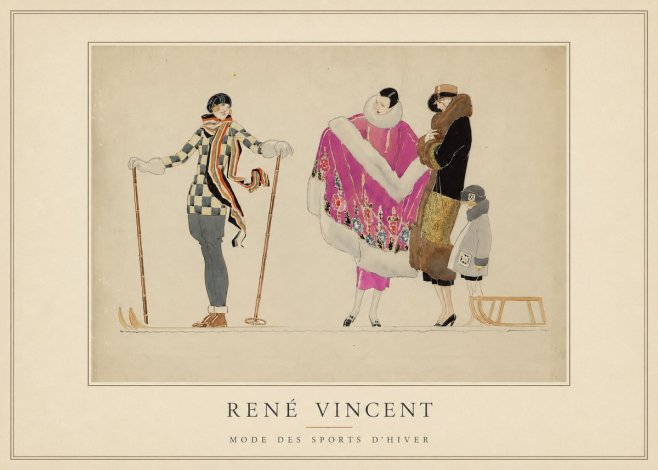 René Vincent Mode Des Sports D'hiver No5 - Poszter