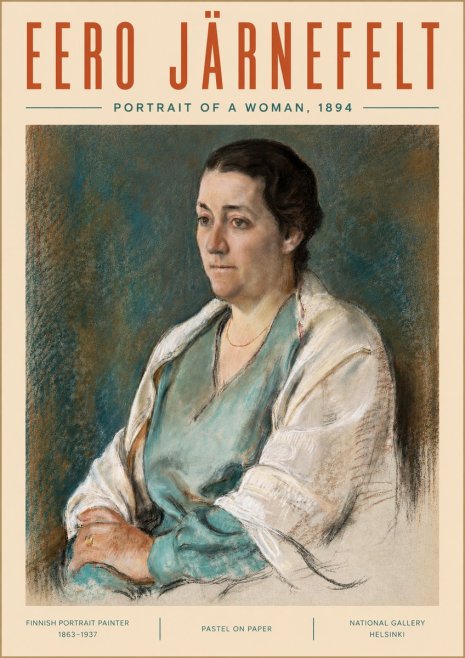 Eero Järnefelt Portrait of a Woman, 1894 No5 - Poszter