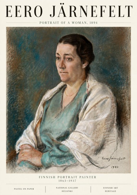 Eero Järnefelt Portrait of a Woman, 1894 No6 - Poszter