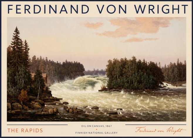 Ferdinand von Wright The Rapids No4 - Poszter