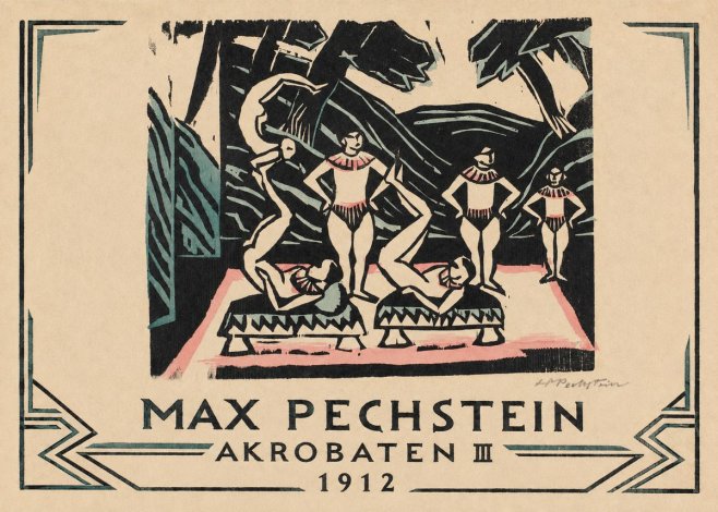 Max Pechstein Akrobaten Iii No3 - Poszter
