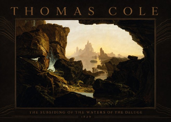 Thomas Cole The Subsiding of the Waters of the Deluge II No4 - Poszter