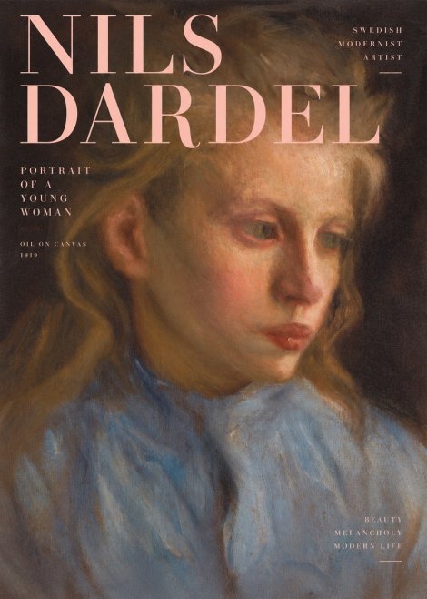 Nils Dardel Portrait of a Young Woman No2 - Poszter
