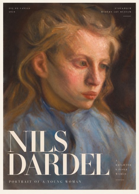 Nils Dardel Portrait of a Young Woman No6 - Poszter