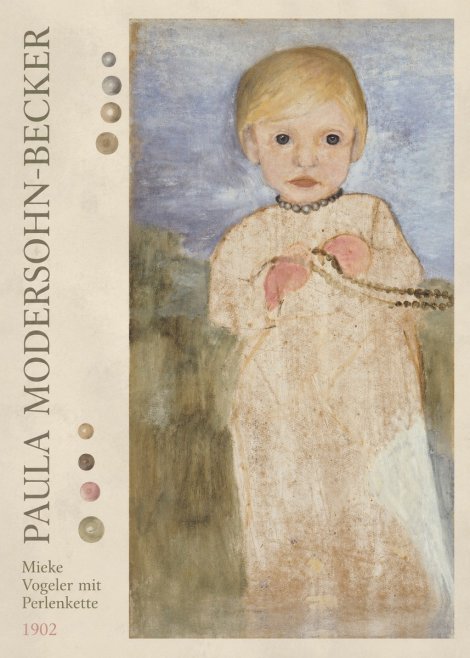 Paula Modersohn-Becker Mieke Vogeler Mit Perlenkette No3 - Poszter